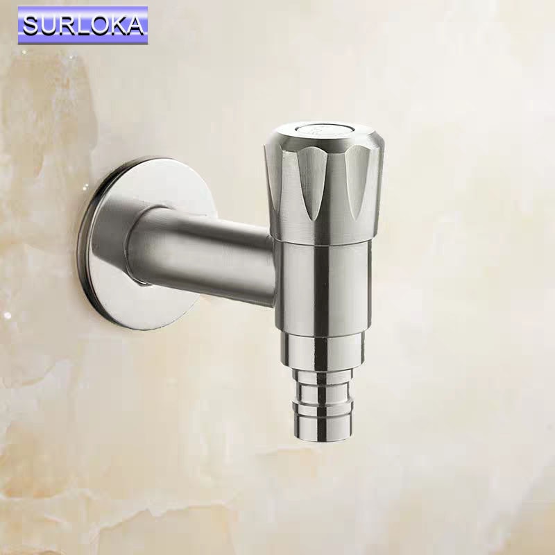 304 tvättmaskin i rostfritt stål vattenkran tvättställ tvättkran modern trädgårdskran utomhuspip väggmonterad kran bibcock