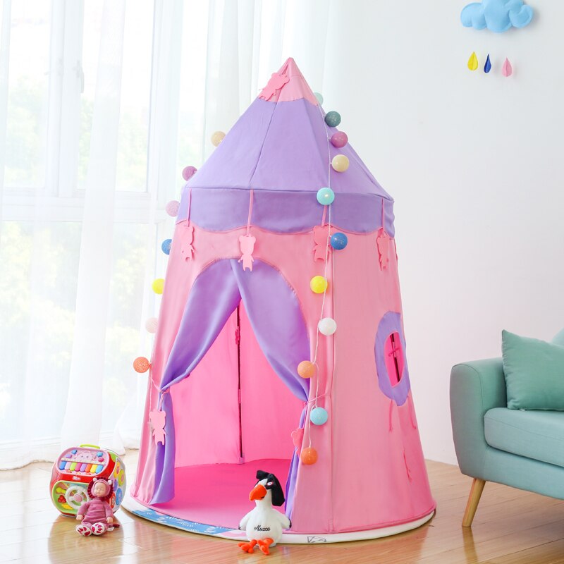 Akitoo tenda dei bambini coperta casa del gioco della ragazza del ragazzo giocattolo casa telecamera della principessa del bambino castello bambino a casa yurta regali