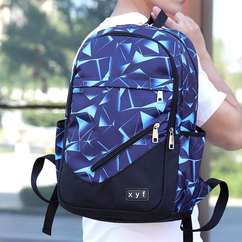 Mochila para ordenador portátil de gran capacidad de Oxford para hombre Chuwanglin, mochila de viaje multifunción para tiempo libre, mochila para estudiantes C92708