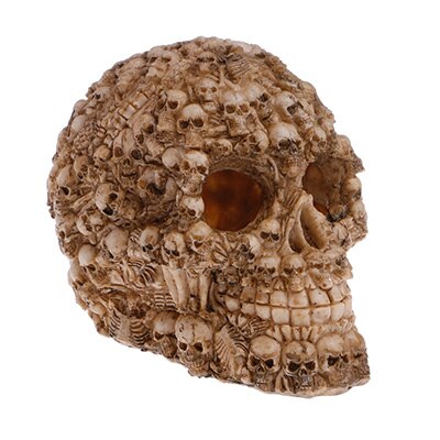 Hars paaseiland hoofd bot schedel standbeeld terrarium reptielenhuid grot aquarium vissenkom landschapsdecoratie ornament accessoires: 3
