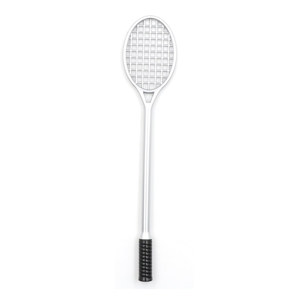 19.5cm Mini PVC Badminton Racket DIY Fluffy Slime Form Crystal Soil Kit Clear Slime Floam putty cream keyboard Model Clay tool: silver