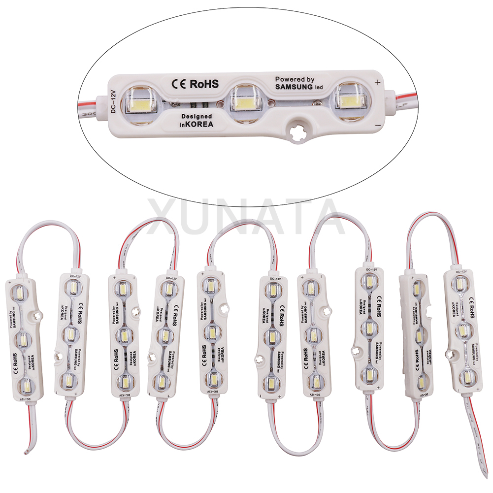 DC12V Samsung Chip LED Module Light 3LEDs 1.2W Super Bright Advertising LED Module Lamp IP68 5630 LED Sign Backlight