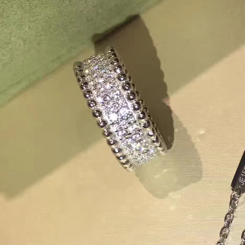 Brand Pure 925 Sterling Silver Jewelry For Women Gold Color Silver Rings Full Stone Rose Gold Rings Engagement Wedding Jewelry