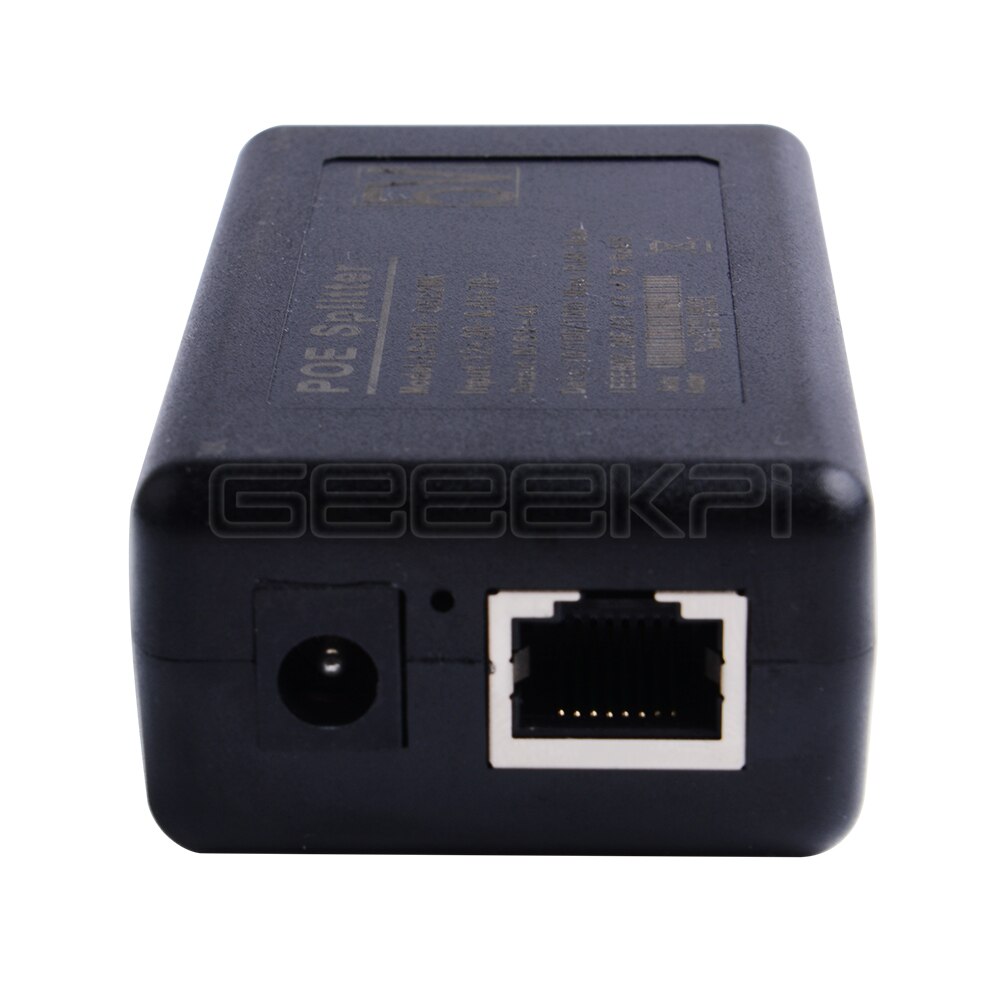 GeeekPi Gigabit Raspberry Pi 4 B/3B + PoE activo del divisor del USB tipo C 48V a 5V de potencia sobre Ethernet cable de interruptor de PoE