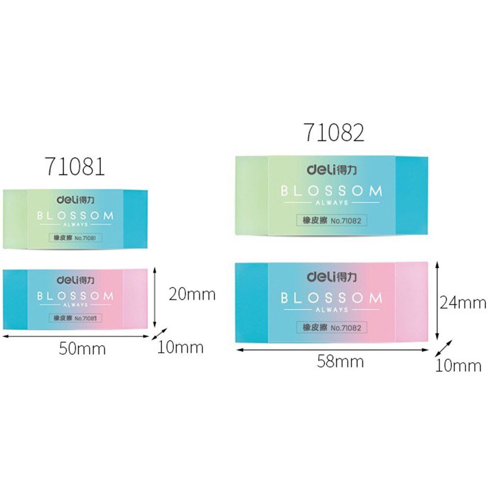 Novo 1pc borrachas de borracha colorida durável flexível lápis borracha estudantes artigos de papelaria material escolar para crianças