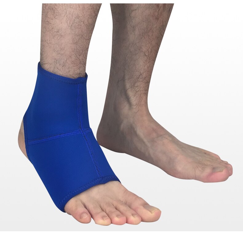 Deportes tobillo apoyo elástico compresión anti-protección para esguinces tobillo calcetines al aire libre baloncesto escalada equipo de protección: Blue / XL