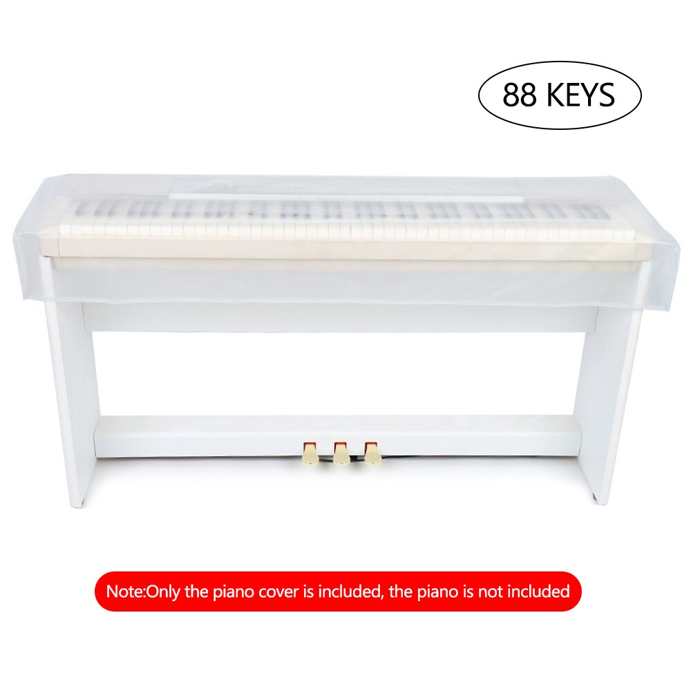 Couvercle de Piano arénacé Transparent clavier de Piano numérique étanche à la poussière et étanche accessoires d'instruments de clavier de couverture: for 88-keys piano