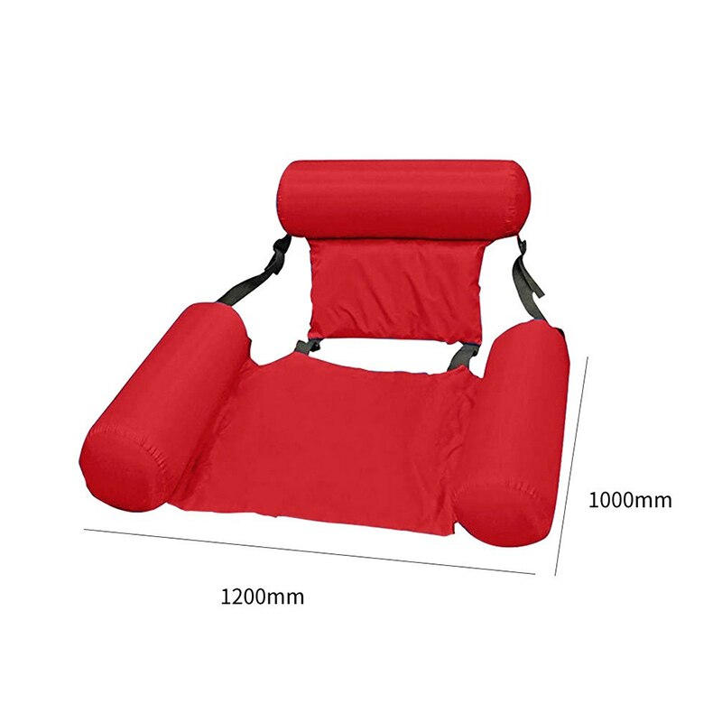 1Pcs Opvouwbare Drijvende Bed Drijvende Stoel Opblaasbare Rugleuning Drijvende Amusement Dual Purpose Sofa Drijvende Rij S8B0829