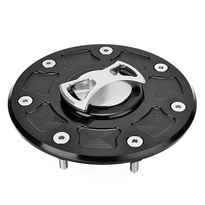 Motorcycle Gas Fuel Tank Cap for Kawasaki ZX6R ZX9R ZR7 ZZR 1100 600 ZRX 400 ZXR 750 ZEPHYR GPZ500 NINJA 500R Oil Tank Cover: Silver