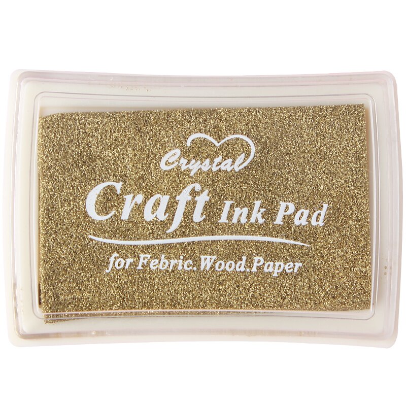 Enkele Solo Kleur Stempelkussen Blauw Koffie Geel Goud Zilver Kleuren Beschikbaar Diy Hobby Decoratie Inkt Pad Set