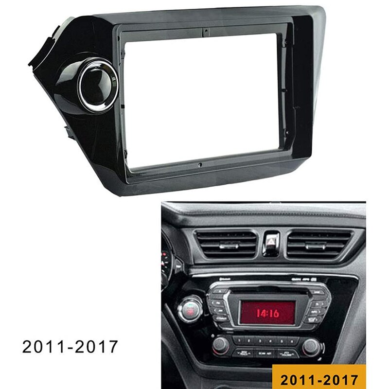 2 Din Auto Fascia Radio Frame Voor Kia Rio3 Rio 3 K2 Overgang Auto Speler Navigatie Dvd frame Met Kabel
