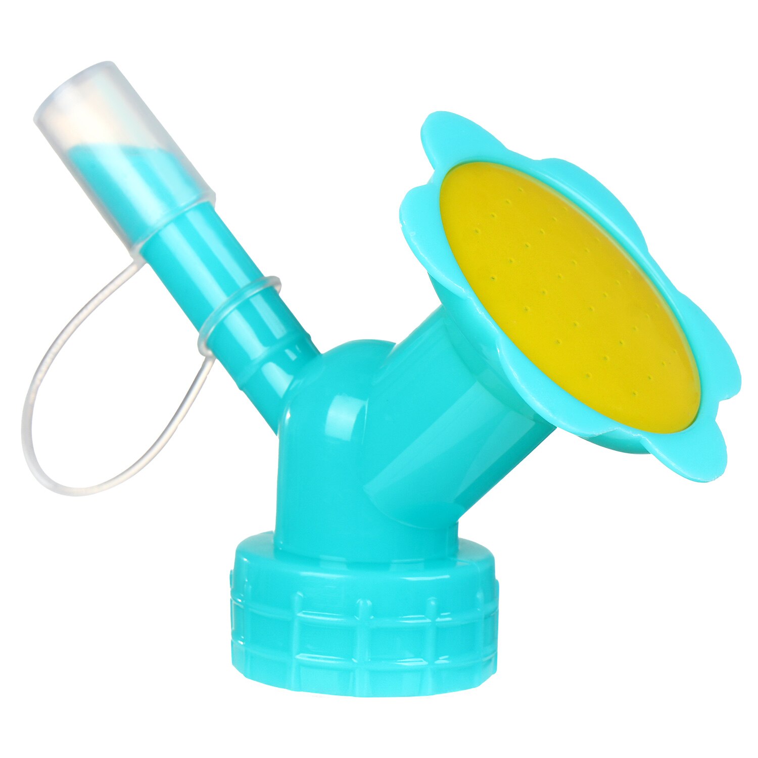 Mini Kunststoff Gießkanne Auslauf Flasche Kappe Dual Kopf Sprinkler Düse drinnen-Anlage Gießkanne Garten Sprinkler Werkzeug: Blau