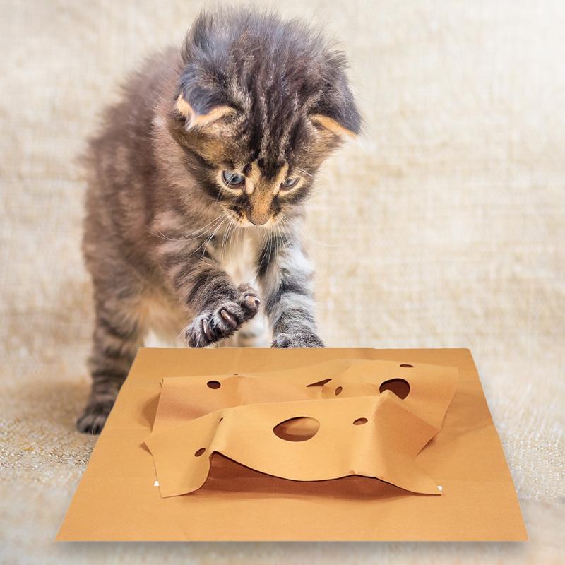 Cojín de entrenamiento de agilidad para gato, manta para morder de gatito, fabricación elaborada, tela de fieltro duradera, Alfombra de juego para mascotas