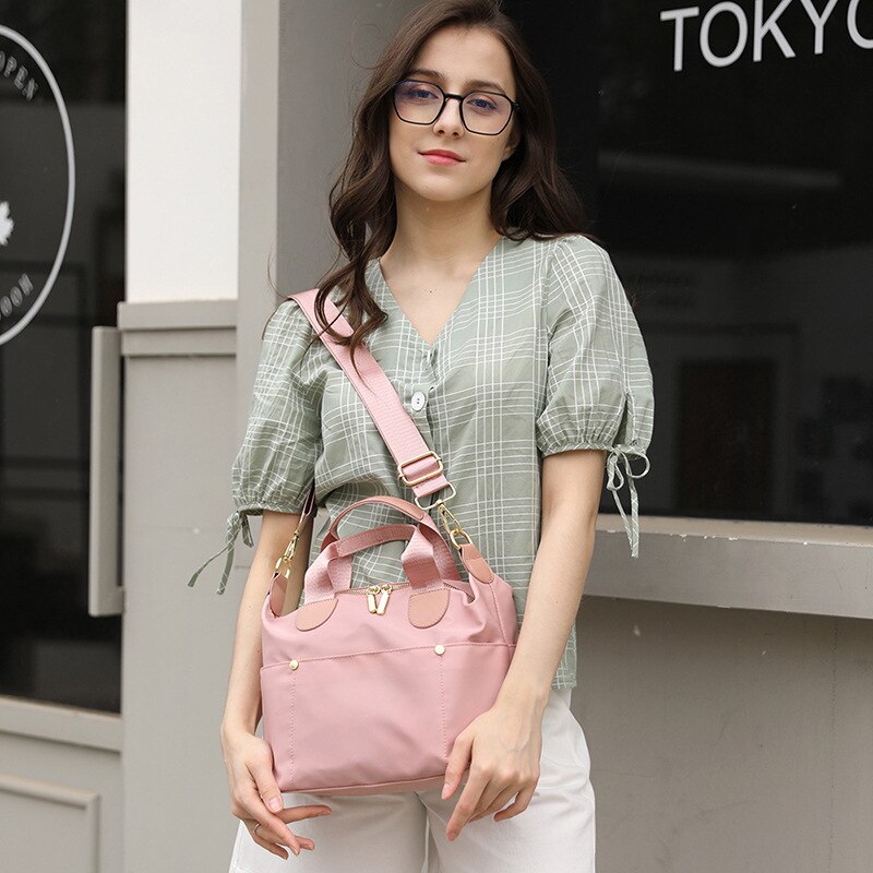 Sac à main étanche en Nylon Oxford pour femmes, sacoche à bandoulière, grande capacité, voyage, portefeuille,
