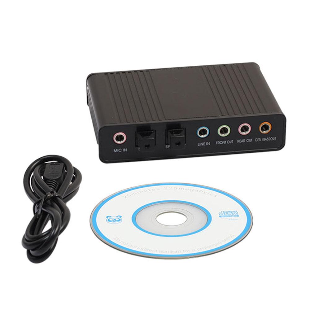 Tarjeta de sonido de Audio óptico externo USB, 6 CANALES, 5,1, para Notebook, PC, portátil,