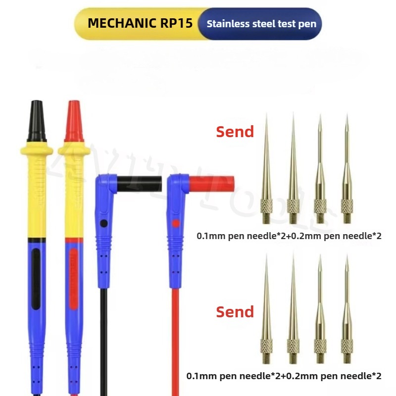 Mekaniker  rp4 multimeter testkabel ultratunna multimeter testledningar utbytbar pennspets universell till pekare/digital multimeter: Mörk voilet