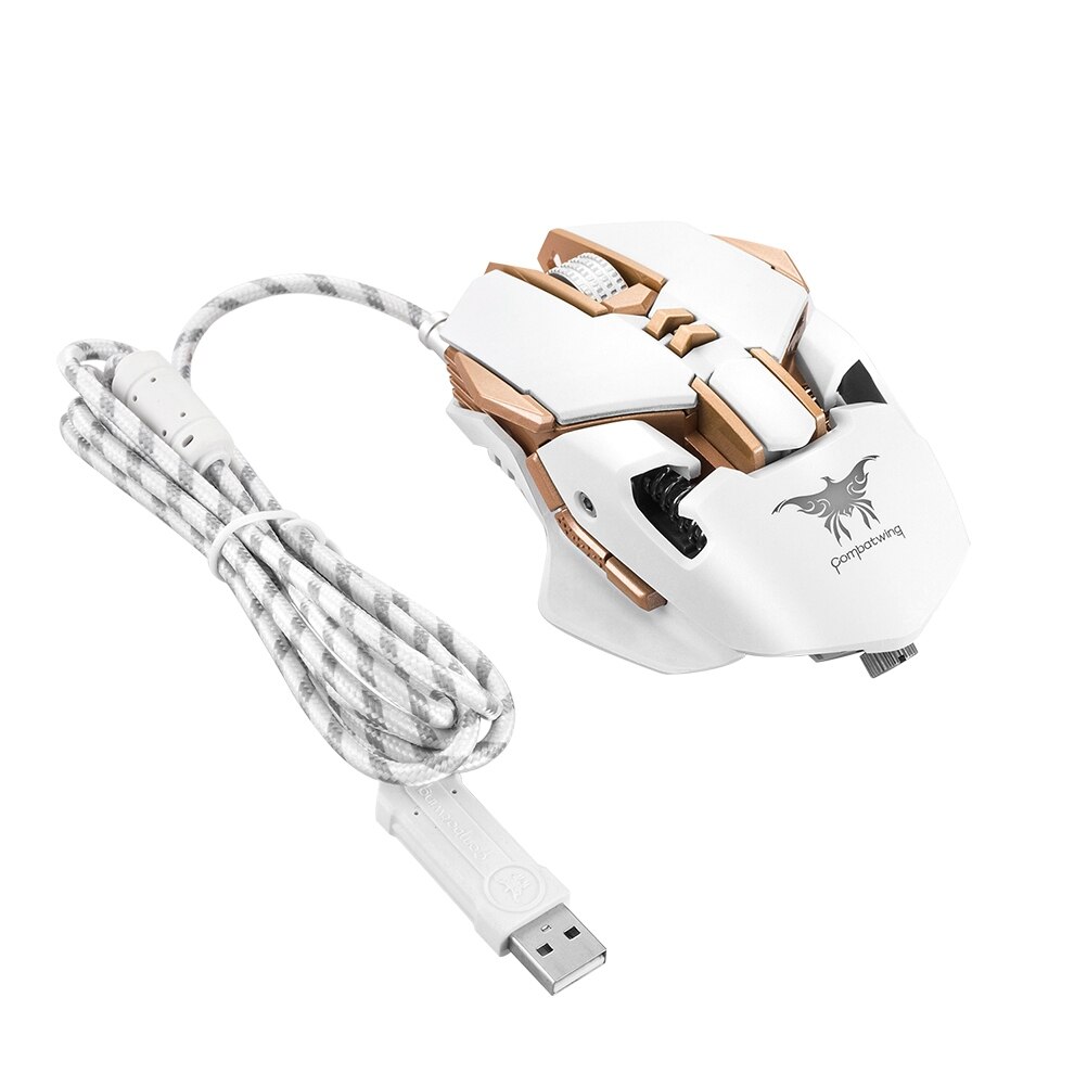 gaming mice 3200DPI USB LED Light Mouse Optical Gaming Mouse Game Mouse for PC Computer gaming mice game system unit: Silver