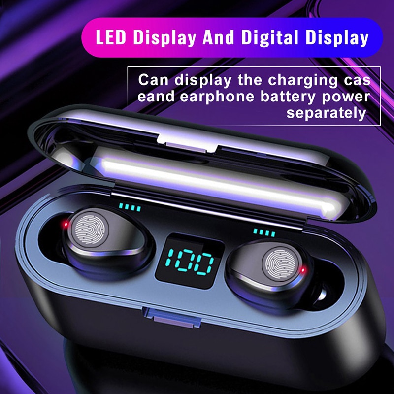 Auriculares inalámbricos Hifi Bluetooth super bass auriculares impermeables IPX7 auriculares de control táctil para huawei pk i30 i80 tws