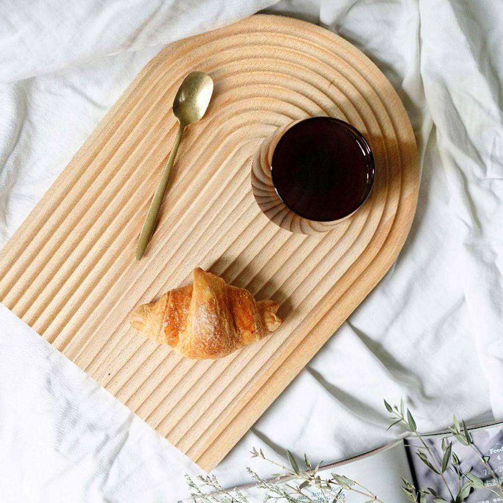 Cutting Board Nordic Corrugated Wooden Breadboard Tray Household Aroma Storage Kitchen Accessories