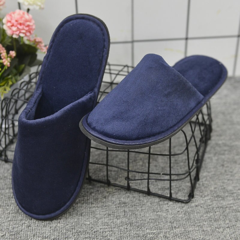 Kid Shoes Good Hotel Family Party Room Disposable Slippers Salon Spa Men Women Shoes Slippers: Green / 1pc