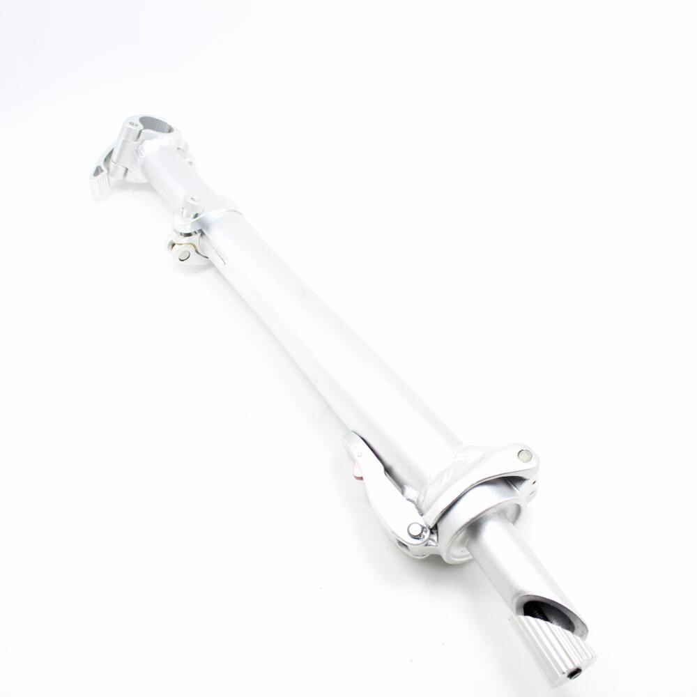 Attacco manubrio pieghevole 25.4*25.4mm attacco manubrio regolabile per bicicletta pieghevole elettrica in alluminio con parti di biciclette dentate: argento