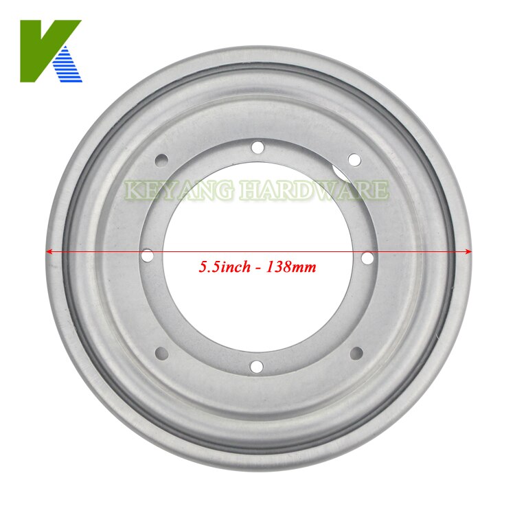 Galvanized Turntable Swivel Plate 360 Degree Full Ball Bearing Rotating Plate for Storage Rack Lazy Susan: 5.5 inch