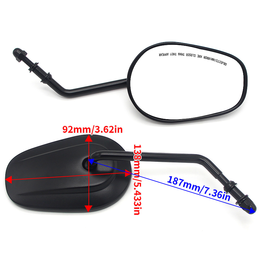 Specchietto retrovisore moto per Harley Davidson Street 500 XG500 750 XG750 FXDB FXSB 1200 XL1200CX 1200T XL1200V XL1200X