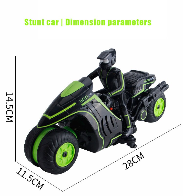 RC Motorcycle 2.4Ghz Remote Control 360 Degrees Rotating Drift Stunt Motorbike High Speed Racing Motorcyle L