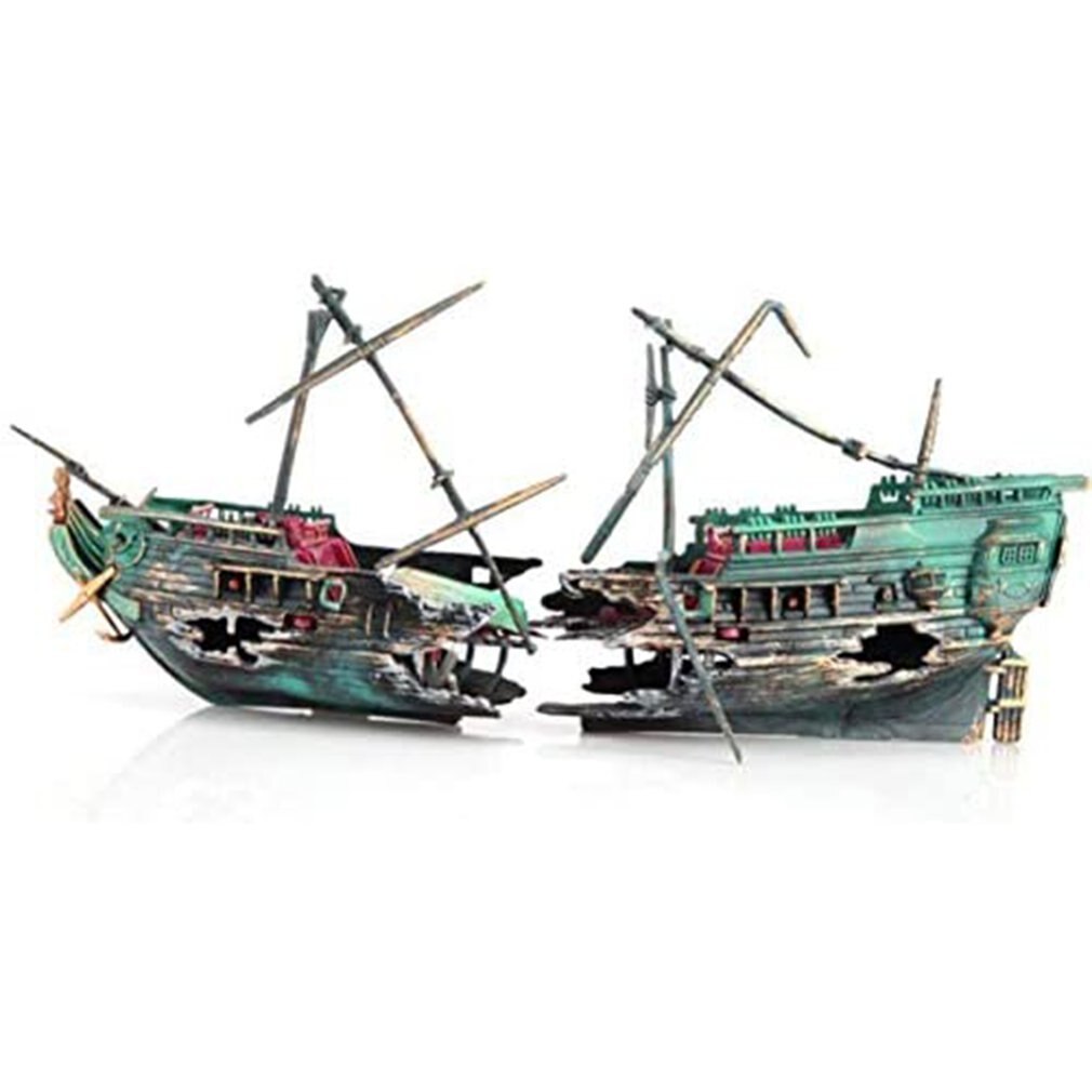 1 pièces Aquarium Pirate bateau cassé épave Aquarium décoration Aquarium accessoires maison aménagement paysager décoration