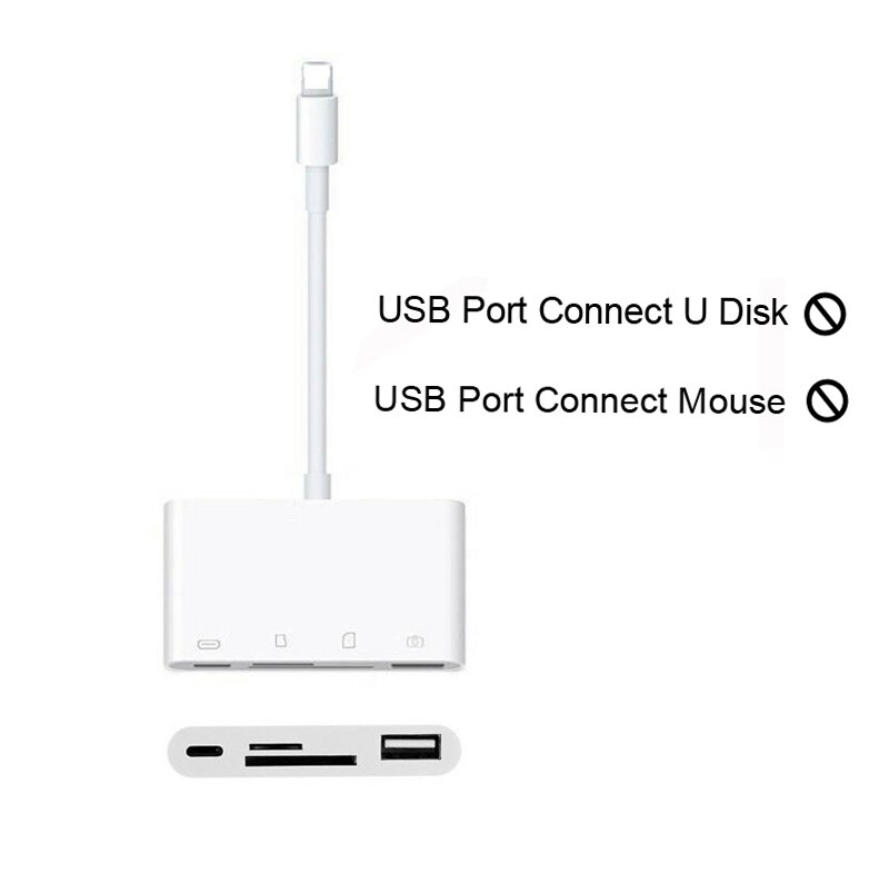 Czytnik kart sd tf typu c z systemem ios i kamerą usb otg robić iphone'a xs max xr, ipada zawodowiec, macbooka, huawei  p20 p30, samsunga  s8: Ios 4 w 1 nk108l