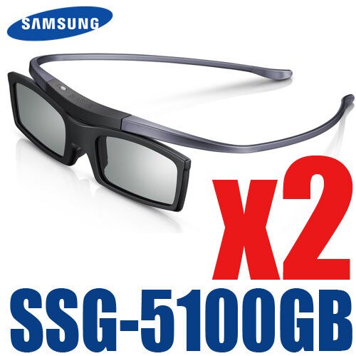 2 pièces/lots Original officiel ssg5100GB SSG-5150GB 3D lunettes de soleil actives Bluetooth pour toutes les séries TV Samsung: Default Title