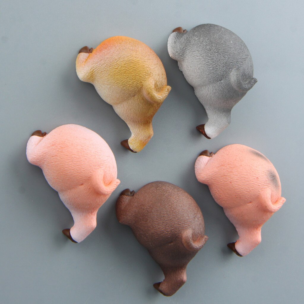 Autocollants muraux 3D Adesivo De pareil | Bâton cochon fait à la main, réaliste, stéréo, boucle magnétique créative, # W