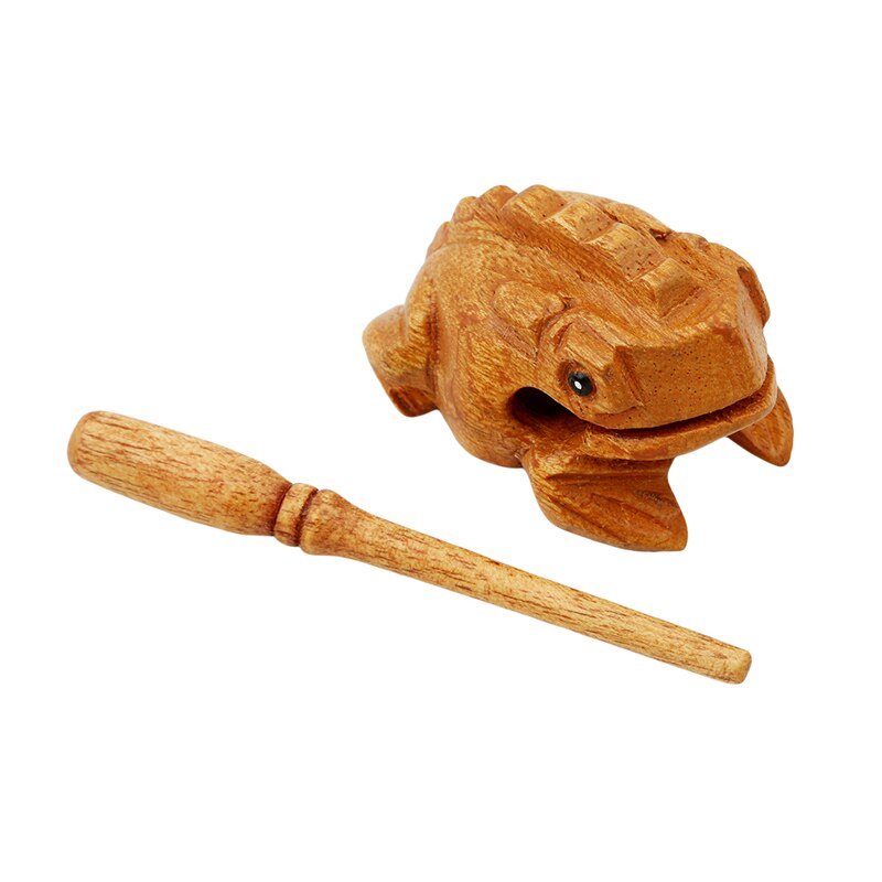 Decompression Toy Durable Cute Simple Children Toys Funny Kid Toy Wood Color 4 Inch Frog Decompression Toys