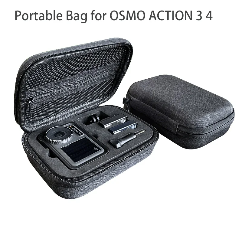 Mini draagtas Tas voor DJI OSMO Action 3 4 Reistas Camera-accessoires voor DJI Osmo Action 4 3 Opbergtas Beschermende doos