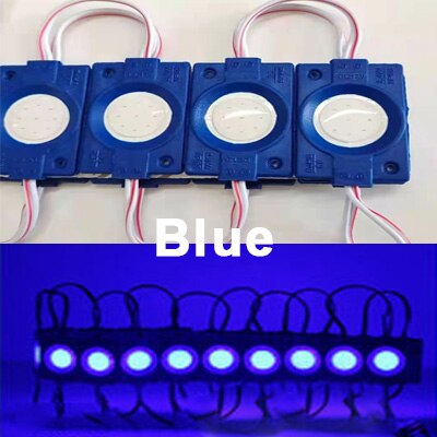 LED-modul 5050 3 LED DC12V Wasserdicht Werbung LED-Modul Weiß RGB Farbe Super Helle Beleuchtung 10 Teile/los: COB-blau