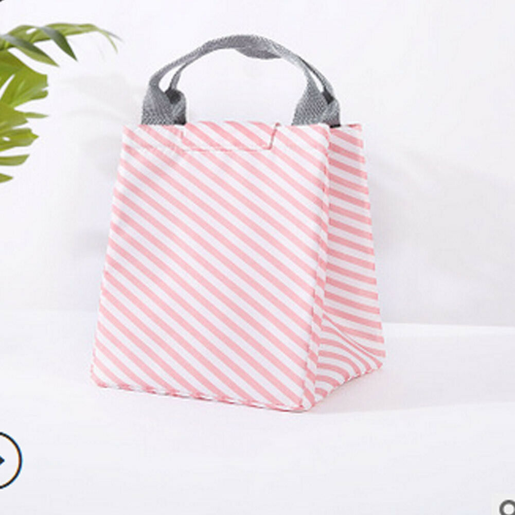 Neue Unisex Isolierte Mittagessen Tasche Für Frauen Männer Kinder Thermos Kühler Erwachsene Tote Lebensmittel Mittagessen Box: Pink2