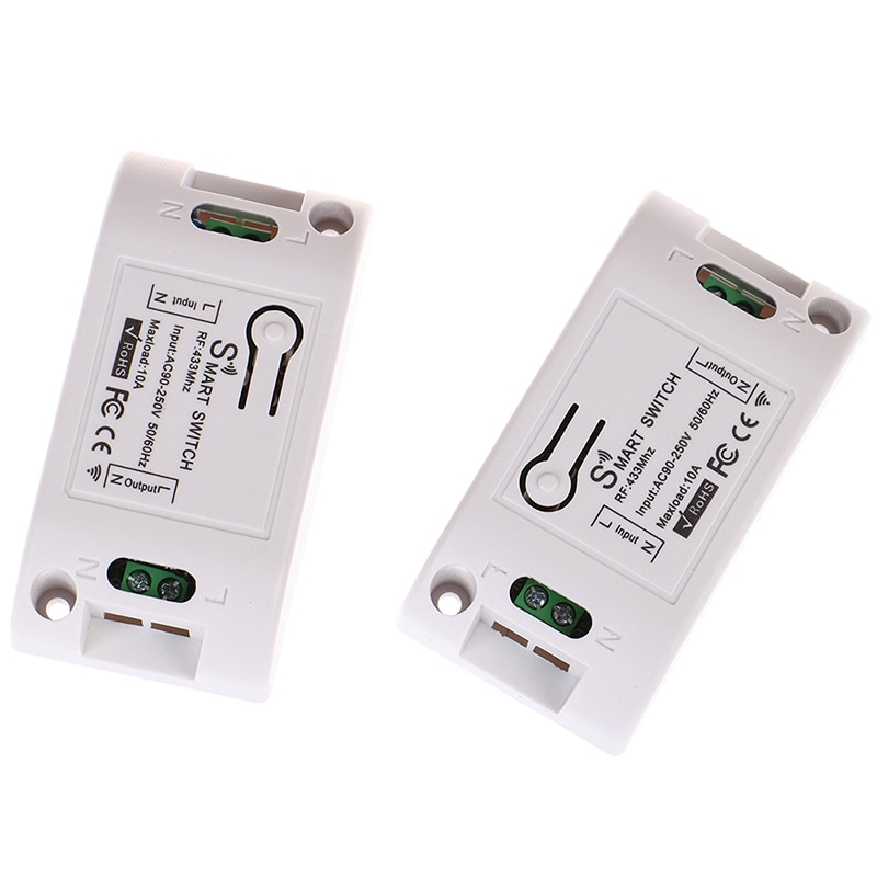 RF 433 AC 220V Receiver Smart Home Wifi Wireless Remote Control Smart Switch Smart Life/Tuya APP Works with Alexa Google