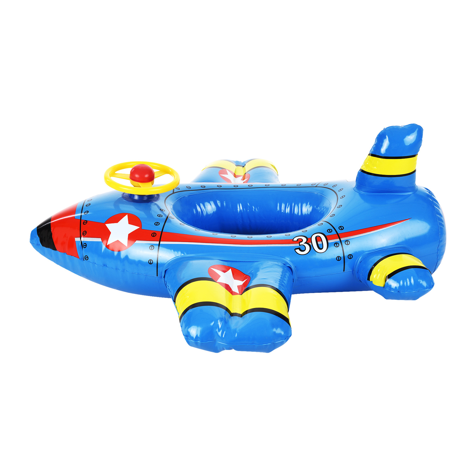 Inflatable Swimming Ring for Kids Cute Airplane Pool Float Swim Ring PVC Floating Toys Best Summer Toy for Kids