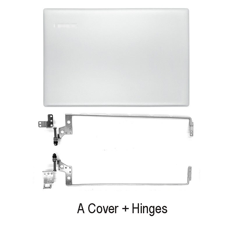 Coque arrière LCD pour ordinateur portable Lenovo, compatible avec IdeaPad 320 – 15 320-15IKB 320-15ISK 320-15ABR, lunette avant, charnières repose-paume, boîtier inférieur blanc: A Hinges