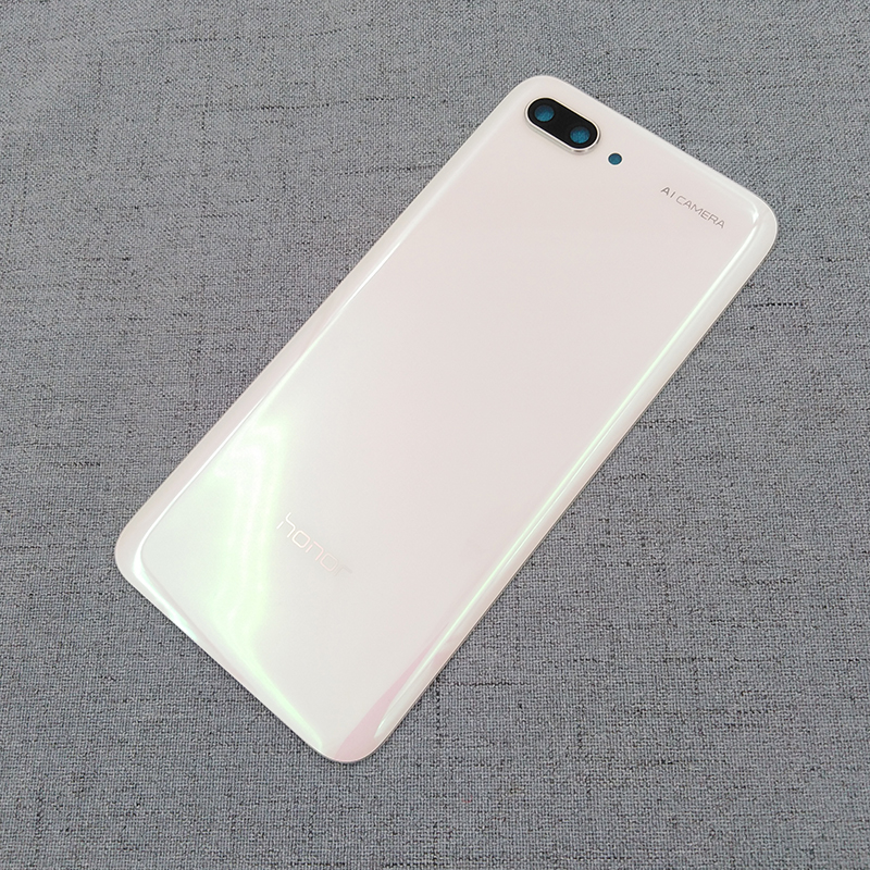 Original Huawei Honor 10 Kol-L29 Zurück Batterie Abdeckung Hinten Tafel Tür Gehäbenutzen fallen Für Honor10 Ersatz Teile Mit Kamera Objektiv: Weiß