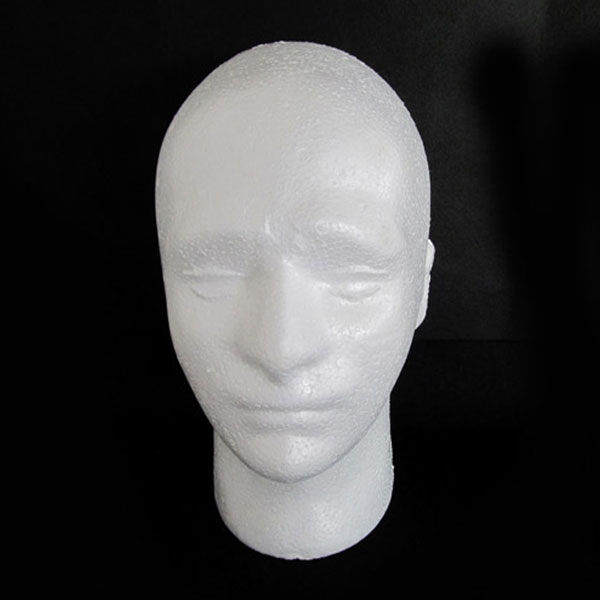 Cabeza de Maniquí de PVC para hombre, modelo para gorra, peluca, sombrero, exhibición perfecta para tienda, , 54cm de perímetro