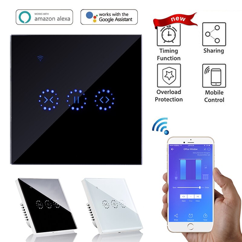 EWelink vie intelligente WiFi rideau aveugle interrupteur pour volet roulant moteur électrique Google maison Alexa commande vocale bricolage maison intelligente