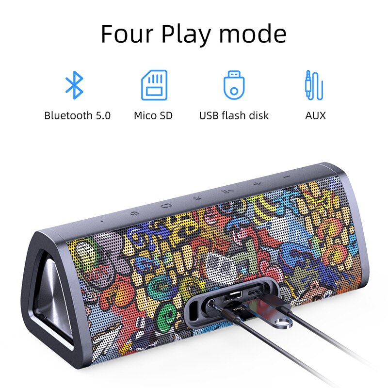 mifa Portable bluetooth speaker 360° Stereo Sound 20W IPX7 waterproof wireless bluetooth 5.0 speaker 24-Hour Play time