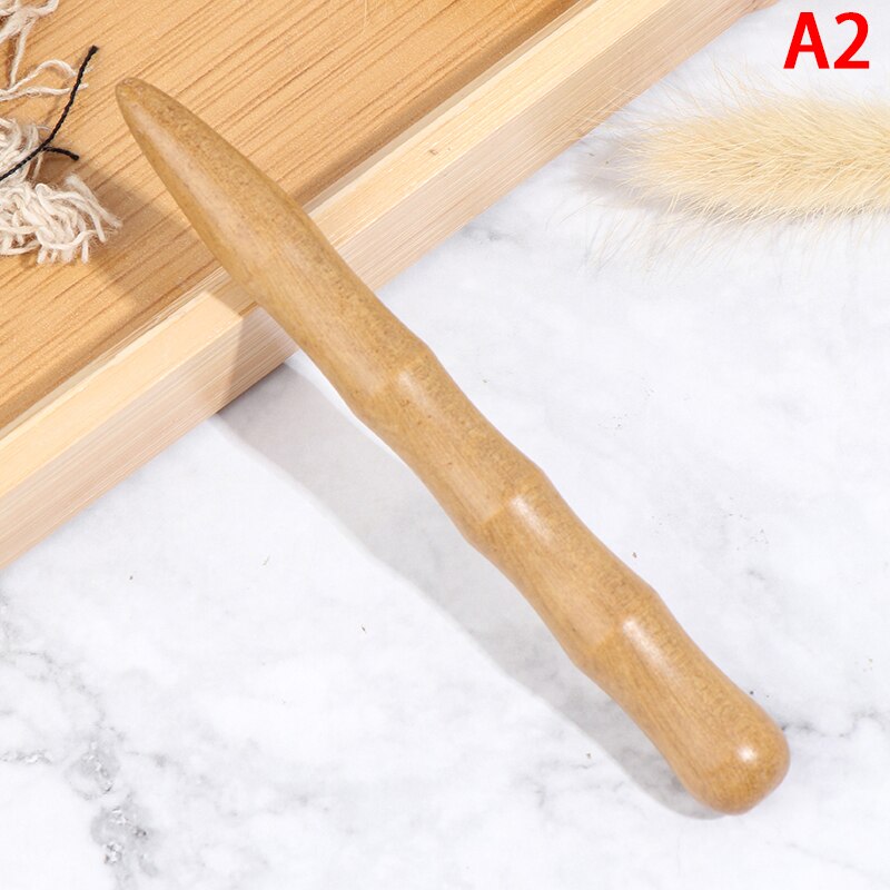 Bra trä fisk form kropp massage verktyg hälsovård avslappning trä fot roller massager hand trä massage verktyg: 7