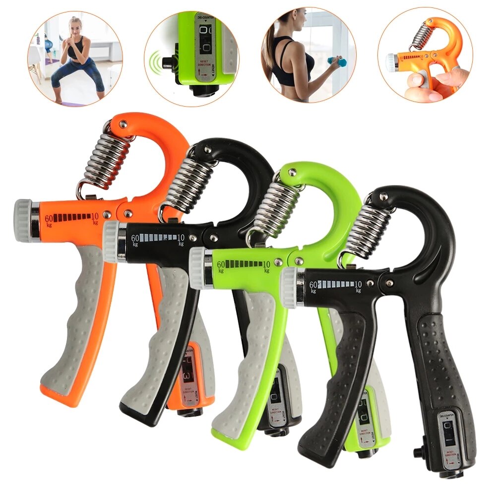 5-60Kg Adjustable Heavy Gripper Fitness Hand Exerciser Grip Wrist Training Increase Strength Spring Finger Pinch Carpal Expander
