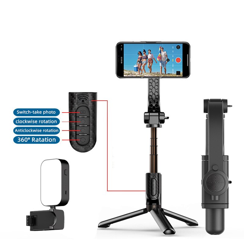 Bluetooth handheld Gimbal Stabilizer For Phone Automatic Balance Selfie Stick Tripod For Smartphone Camera Stabilizers