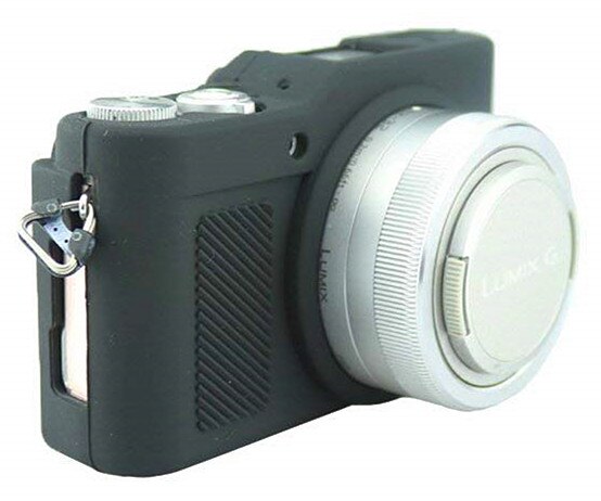 Silicone Armor Skin Camera Case Body Cover Protector for Panasonic Lumix GF9 GF10 GF90 GX800 GX850 GX900 GX950 Camera: black