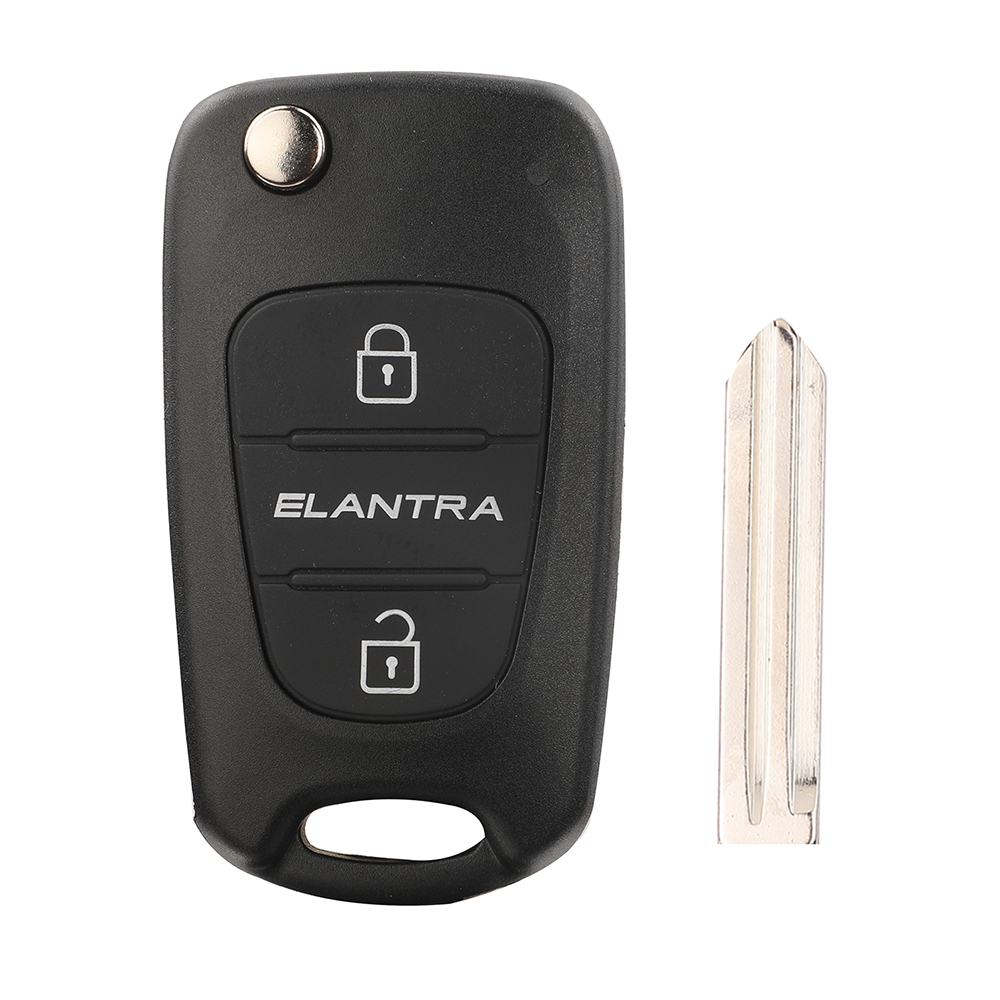 Jingyuqin 3 botones remoto clave Shell para HYUNDAI I30 IX35 para Kia K2 K5 las llaves del coche en blanco cubierta de la Caja: Morado / 3 Botones