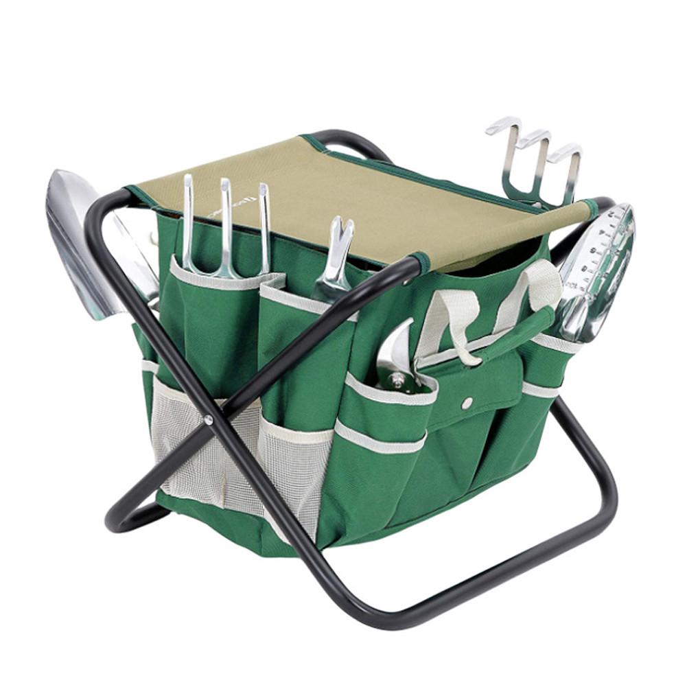 Haven foldestolstol med værktøjsopbevaringspose til udendørs picnic camping fiskeri foldestol aftagelig hvilestol