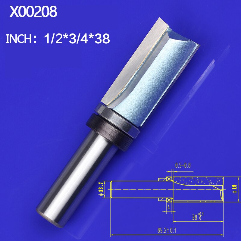 1-4 inch shank flush trim router bit-end bearing router bit